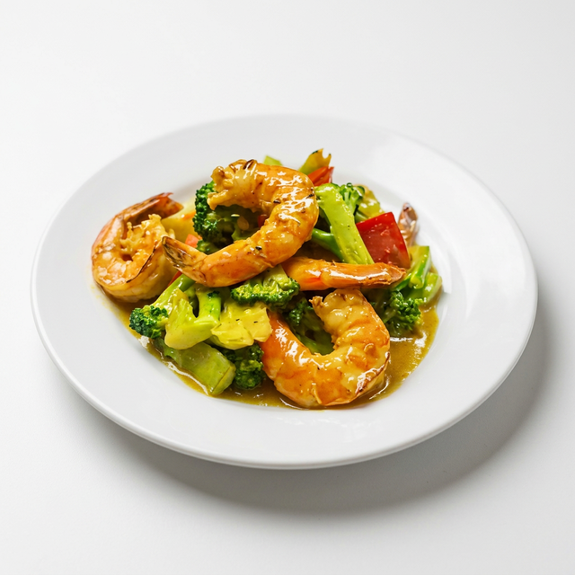 House Curry Jumbo Shrimp.