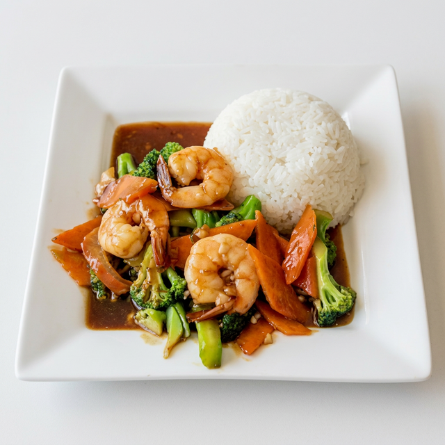 Shrimp with Broccoli.