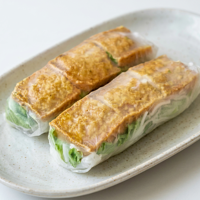 Tofu Spring Rolls (Non-Fried).