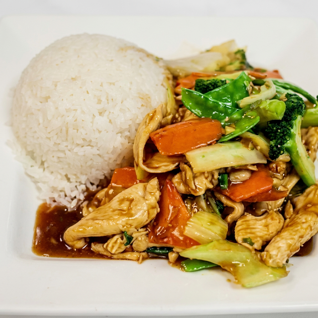 Chicken with Mixed Veggies.
