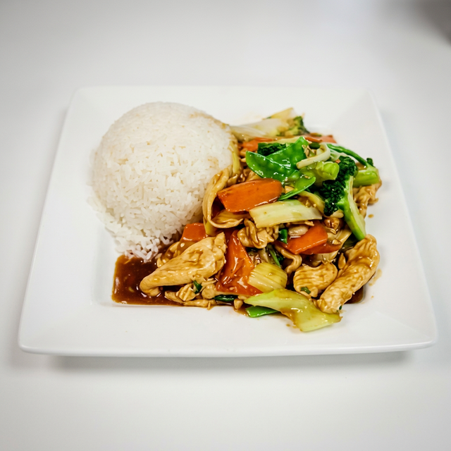 Chicken with Mixed Veggies.