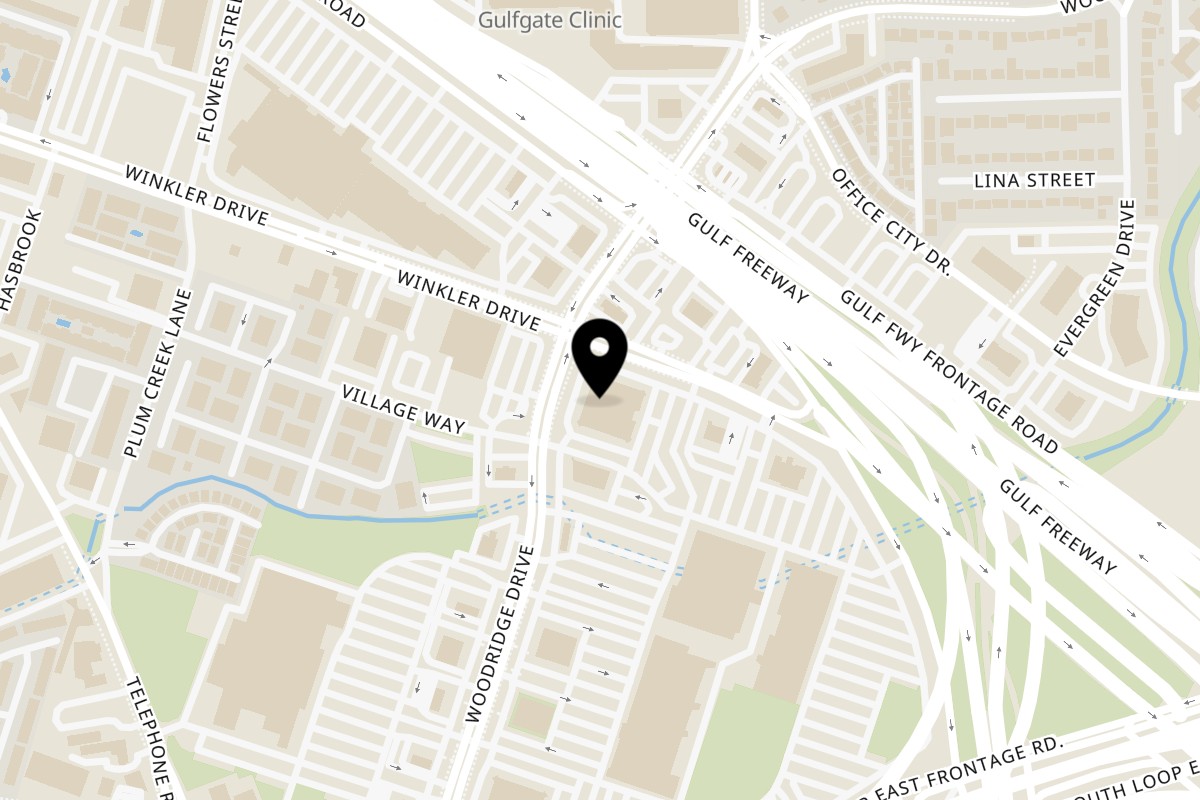 Map showing the location of Sơn Nam Restaurant on 2903 Woodridge Dr Ste 130 in Houston